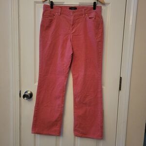 Talbots Women's 10P Coral Curdoroy Trousers, Boot Cut